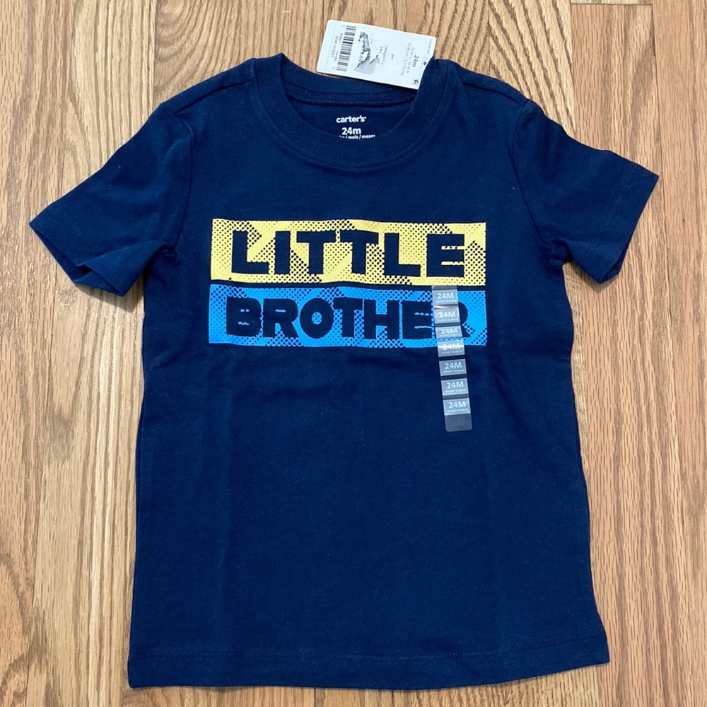 NWT Carter’s 24 M Little Brother T Shirt